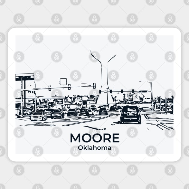 Moore - Oklahoma Magnet by Lakeric